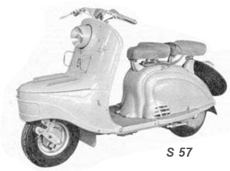 vintage scooter peugeot S 57