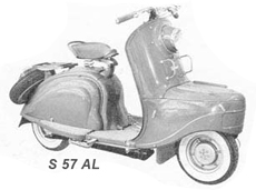 ancien scooter peugeot S 57 AL