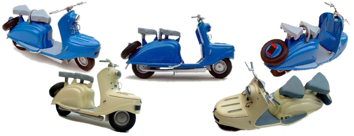 maquette ancien scooter peugeot S 55 et S 57